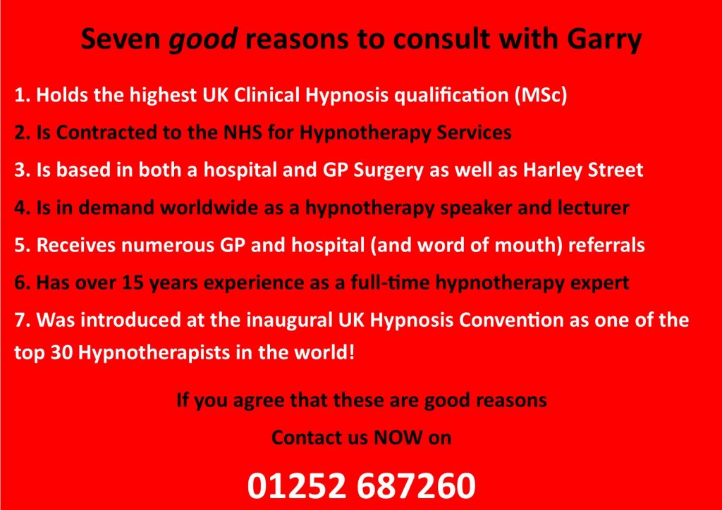 Seven Good Reasons to consult with Garry